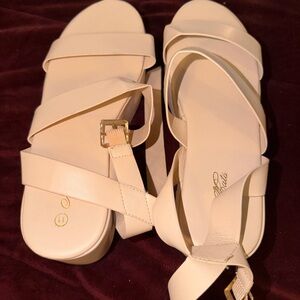 Elegant Cream Sandals